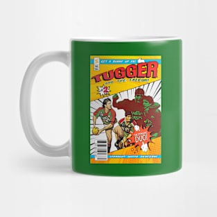 Retro Rabbitohs - Comic Book Style - TUGGER & THE FALCON Mug